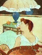 Mary Cassatt The Lamp Spain oil painting reproduction